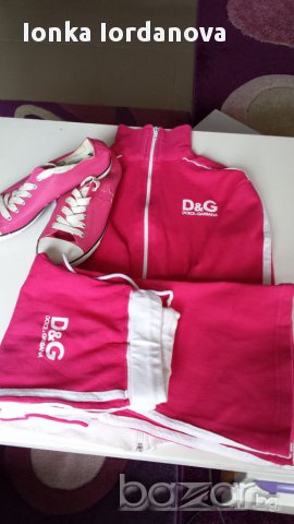 Спортен екип+розови кецове, номер 37