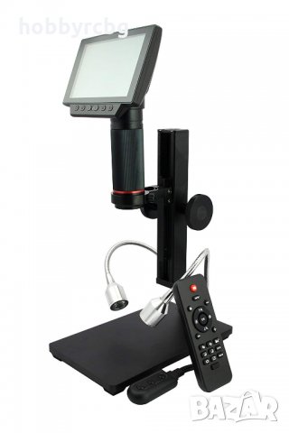 Метален дигитален микроскоп с 5 инча дисплей 1080P HDMI/AV, снимка 3 - Други инструменти - 24027777