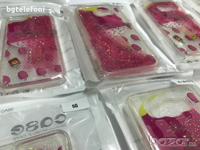 Цветен силикон ICE CREAM с течност и звезди за iPhone,Samsung,Huawei, снимка 3 - Калъфи, кейсове - 17768886