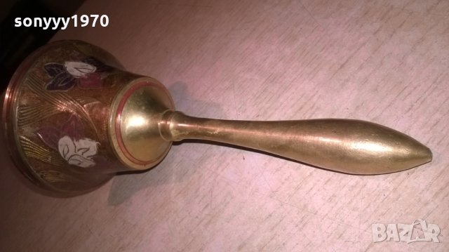 камбана-мед/месинг-20х9см-внос швеция, снимка 12 - Колекции - 25457513