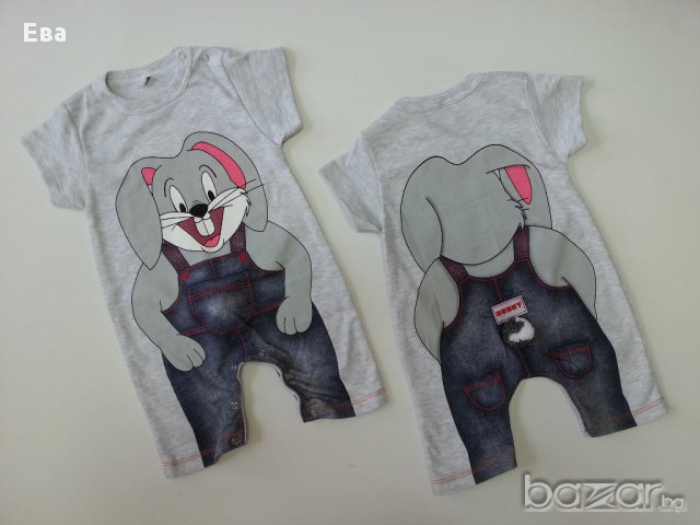 Гащеризон ( ромпър ) "Зайче" 74см. и 80см., снимка 4 - Бодита за бебе - 15227459