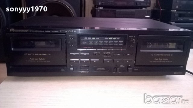 поръчан-Pioneer ct-w208r reverse/dolby bc nr-2 гнезда-внос швеицария, снимка 2 - Ресийвъри, усилватели, смесителни пултове - 15846282