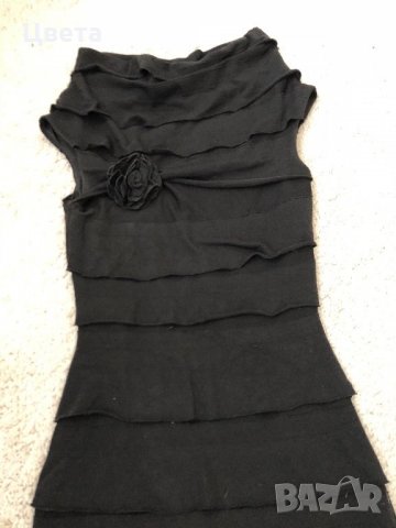 Черна рокля, снимка 2 - Рокли - 24159337