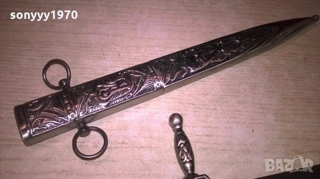 нож сабя-кама с ножница-метални-38х11см-внос швеицария, снимка 10 - Колекции - 23651655
