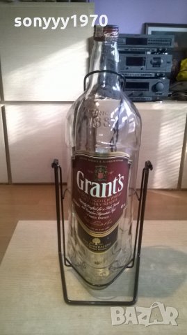 grants-4.5l-голяма бутилка от уиски-празна-55х20х20см, снимка 5 - Други - 24630757