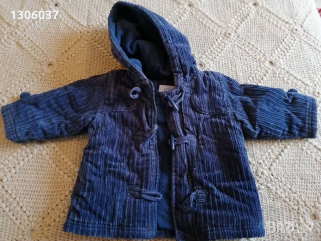 Джинсово палтенце за 9 месечно дете, снимка 1 - Бебешки якета и елеци - 24122415