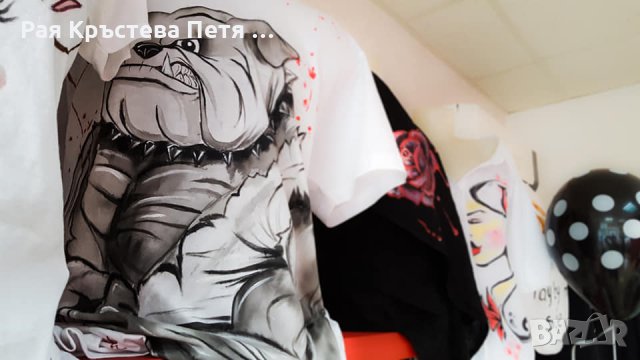 Ръчно рисувани дрехи -Тениски за възрастни и деца, снимка 3 - Други - 16005015