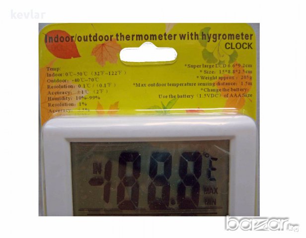 Термометър-влагомер външ/вътр. температура ТА-298, снимка 5 - Други стоки за дома - 17628869