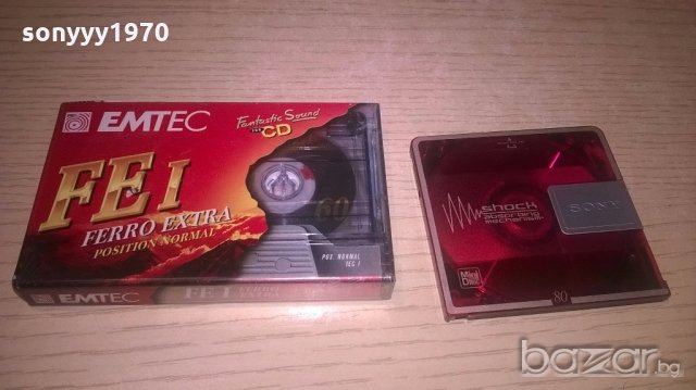 emtec & sony cassette/mini disc, снимка 8 - Аудио касети - 19389704