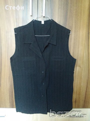 Черна Риза без ръкав номер М и L, снимка 3 - Ризи - 21485371