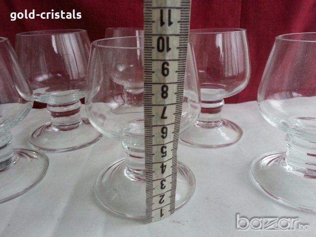  Стъклени чаши за ракия коняк  аперитив, снимка 11 - Антикварни и старинни предмети - 20243915