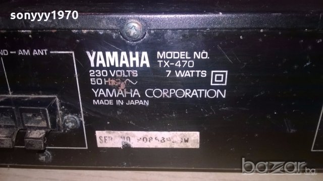 yamaha tx-470-made in japan-tuner-внос швеицария, снимка 14 - Ресийвъри, усилватели, смесителни пултове - 19454123