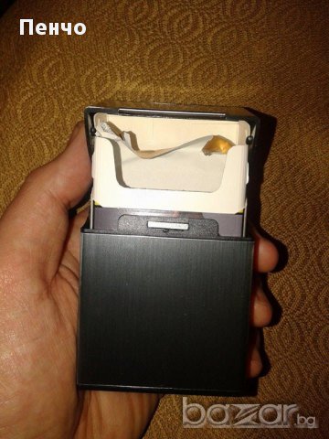 Кутия табакера за цигари за 80 мм, метална кутия с магнитен капак, снимка 7 - Табакери - 17213388