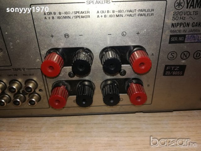 yamaha a-520-stereo amplifier-made in japan-внос швеицария, снимка 14 - Ресийвъри, усилватели, смесителни пултове - 21342635