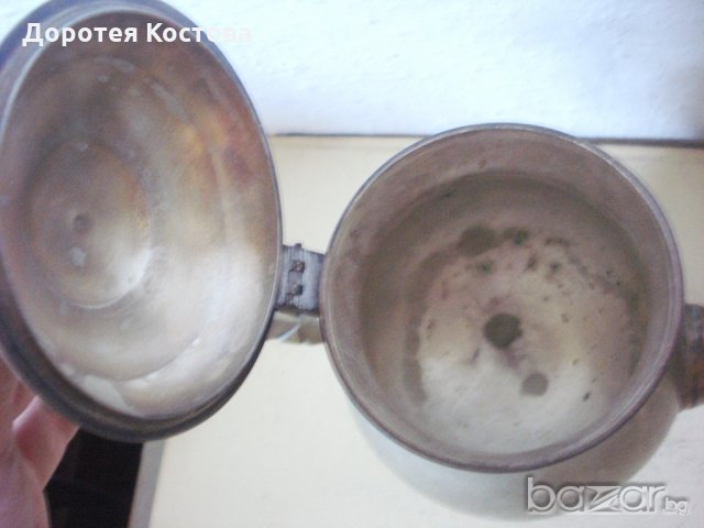 Стар бронзов чайник 2, снимка 9 - Антикварни и старинни предмети - 19209654