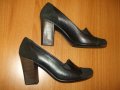 N37,5 Мегияс естествена кожа дамски обувки, снимка 1 - Дамски обувки на ток - 25093593