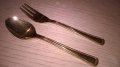 чаи/торта-Imperial 18/10-23/24 karat hartvergoldet-вилица+лъжица-внос швеицария, снимка 5