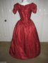 Бална рокля във викториански стил вишнев цвят, снимка 13