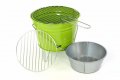  Грил кофа, кофа-грил, мини грил, парти грил, парти барбекю, мини барбелкю, зелен цвят, снимка 1