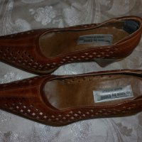 Дамски кафеви обувки на лека платформа , снимка 2 - Сандали - 18639637