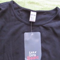  Черна блуза ZARA за момиче, размер 164, нова, снимка 5 - Детски Блузи и туники - 23915578