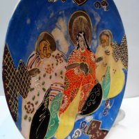 Японска декоративна чиния, снимка 6 - Антикварни и старинни предмети - 23184976