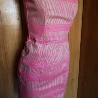 H&М Къса рокля бюстие в светло розово и бежово С, снимка 2 - Рокли - 25133182