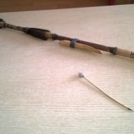Древно африканско оръжие с стрела-бамбук-резба-внос швеицария, снимка 4 - Антикварни и старинни предмети - 17502328