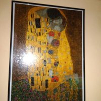 Пъзел! Густав Климт - Целувката 1000 части, снимка 1 - Картини - 23873957