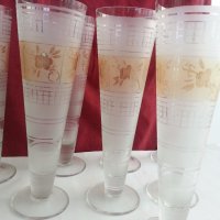 Ретро стъклени чаши вази , снимка 14 - Антикварни и старинни предмети - 20535443