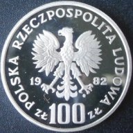 100 Злоти 1982г. - Полша, снимка 5 - Нумизматика и бонистика - 17448908