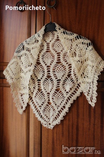 Ръчно изплетен красив шал, нов, снимка 1