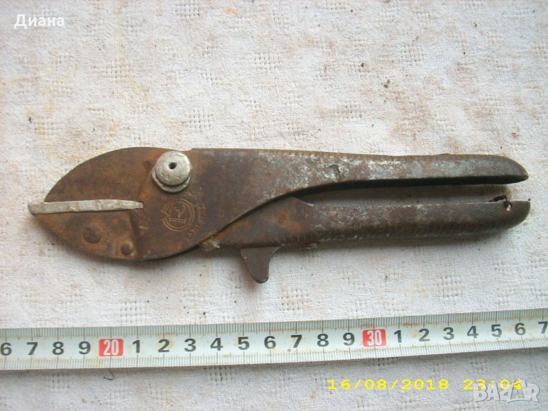стара маркирана лозарска ножица - италия, снимка 1