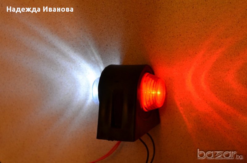 2 бр. Лед LED 12 волта Диодни габарити, токоси, рогчета за камион, Тир,ремарке, снимка 1