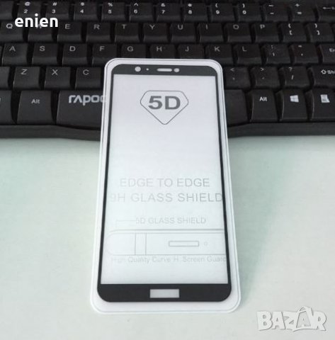 Пълно-залепващ 5D Стъклен протектор за Samsung Galaxy J4 J6 Plus A6 Plus, снимка 3 - Фолия, протектори - 24105554