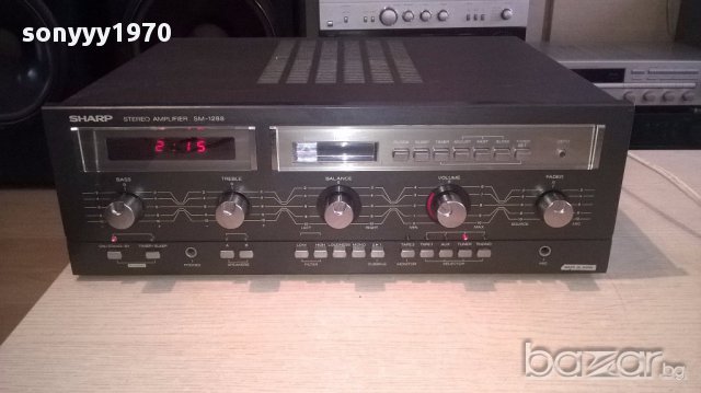 sharp sm-1288h retro amplifier-made in japan-внос англия, снимка 9 - Ресийвъри, усилватели, смесителни пултове - 17061794