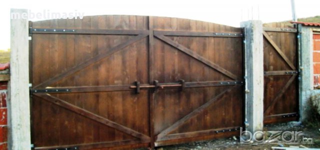  Дървени портални врати, порти, ковани врати от дъски, оградни и декоративни пана, снимка 4 - Други - 11006512