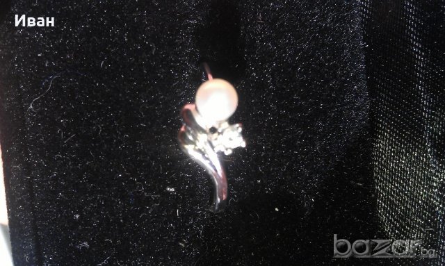 Пръстен бяло злато 14кт, снимка 4 - Пръстени - 19489313