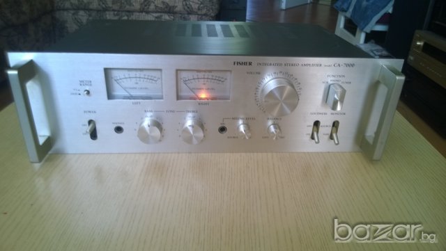 fisher ca-7000-stereo amplifier-made in japan-с чистачки нов внос швеицария, снимка 3 - Ресийвъри, усилватели, смесителни пултове - 7828973