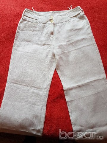 Ленен панталон прав крачол 40н, снимка 1 - Панталони - 21309525