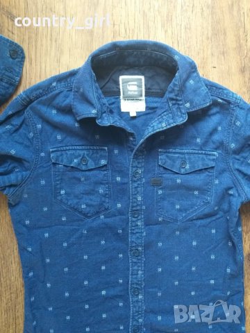 g-star tacoma shirt l/s - страхотна мъжка дънкена риза, снимка 2 - Ризи - 23692347