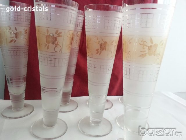 Ретро стъклени чаши вази , снимка 14 - Антикварни и старинни предмети - 20535443
