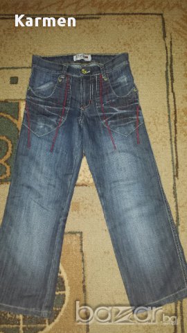 Дънки Tommy Hilfiger- 8г +ризка подарък, снимка 1 - Детски панталони и дънки - 12366177