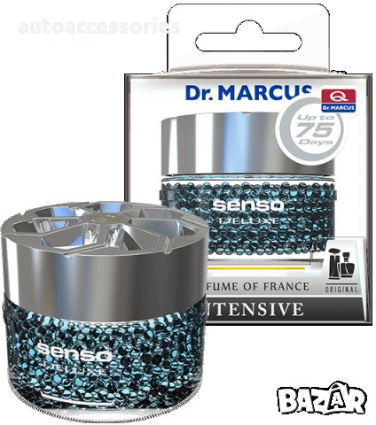 3000040531 Ароматизатор за кола, гел Dr. Marcus Senso Deluxe Intensive, снимка 1 - Аксесоари и консумативи - 25828593