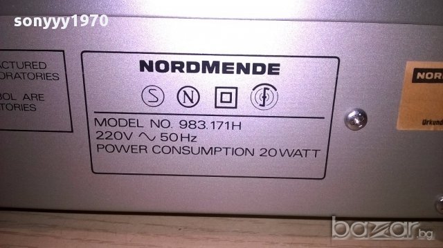 NORDMENDE cd1351 automatic drawer hifi deck-внос швеицария, снимка 16 - Ресийвъри, усилватели, смесителни пултове - 15706097