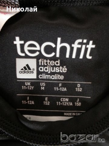 adidas Tech-Fit Short Sleeve Compression Junior Top, снимка 4 - Други - 21354535