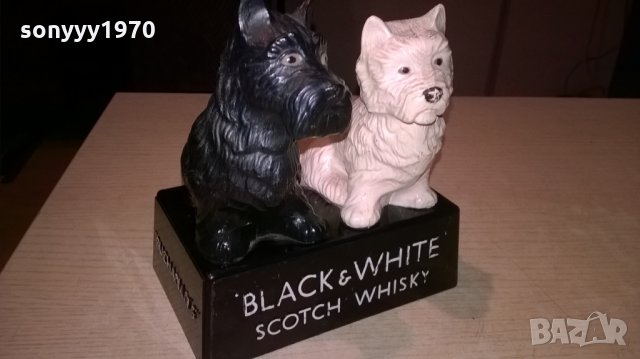black&white scotch wisky-15x15x9см-внос франция, снимка 4 - Колекции - 22598009