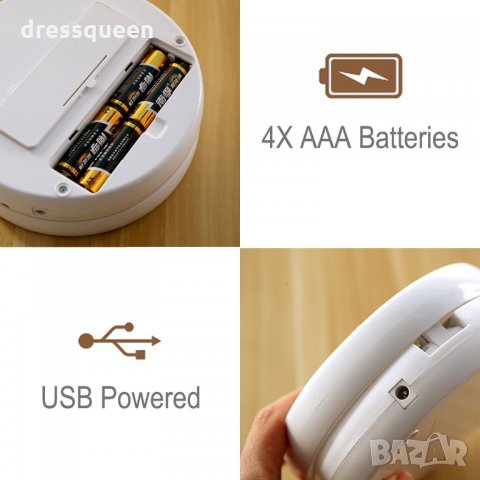 1895 Сгъваемо огледало с LED светлини, снимка 7 - Други - 23529087