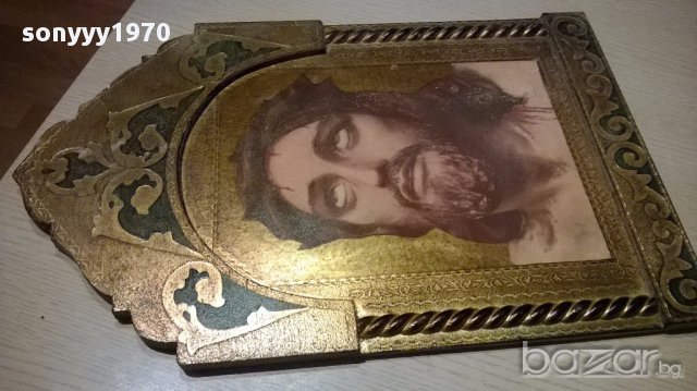 Икона с христос-дърво с цвят злато-55/35см-внос швеицария, снимка 9 - Антикварни и старинни предмети - 13912093