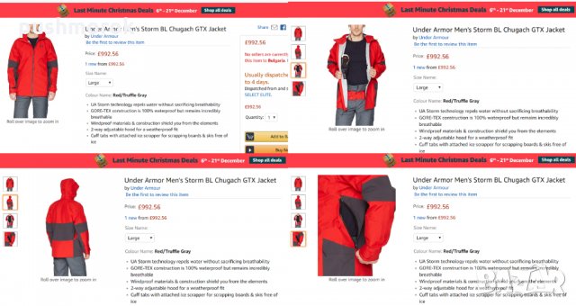 Under Armour Men's BL Chugach GORE-TEX Jacket Coat, снимка 6 - Якета - 23744370